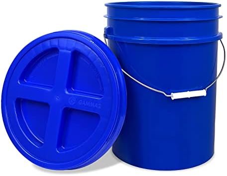 ePackageSupply 5 Gallon Bucket with Gamma Seal Screw on Airtight Lid, Food Grade Storage, Premium HPDE Plastic, BPA Free, Durable 90 Mil All Purpose Pail, Made in USA. 1 Count
