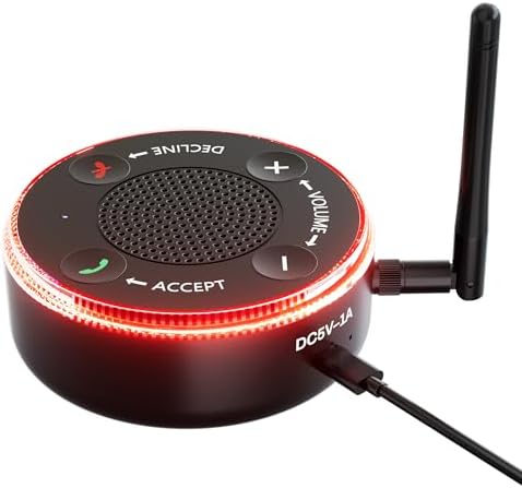 Cell Phone Ringer Amplifier for Elderly, External Ringer for Cell Phone, Bluetooth Ringer Amplifiers for Hard of Hearing – Loud Ringtone/Call, Message & App Alerts/Answer Calls