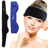 NEWGO Headache Ice Pack Head Wrap for Migraines, FSA or HSA Eligible Cold Pack Head Ice Therapy Wrap for Headache Relief, Tension, Sinus Pain, Chemo, Head Injuries