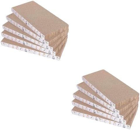 10 Packs cat Scratch pad Reversible Scratcher Cardboard for Indoor Cats Sleep Play and Grind Claws