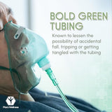 Mars Wellness Oxygen Tubing - Premium Green Crush Resistant Oxygen Tubes - 25 Foot - Pack of 3 Tubes