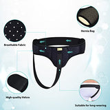 Tenbon Hernia Belt Truss for Men and Women Left or Right Side Supportive Groin Pain with Removable Compression Pads for Pre or Post-Surgical Scrotal, Femoral, Comfortable Adjustable Waist Strap Guard