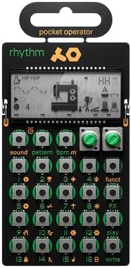 teenage engineering pocket operator PO-12 rhythm, drum machine and sequencer with parameter locks and punch-in effects