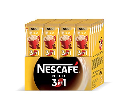 Nescafe Instant Coffee, Mild 3 in 1, (Pack 24 x 15g)