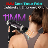 UMAY 2024 New Massage Gun for Back Pain Relief, Muscle Massage Gun Deep Tissue Massager, Portable Handheld Percussion Massage Gun with 10 Massages Heads, Lightweight, Power & Quiet - MG06