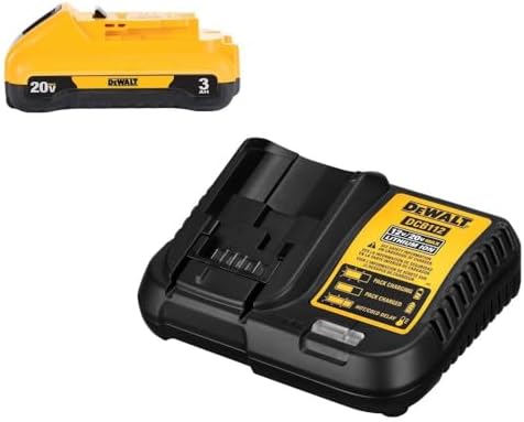 DEWALT 20V MAX Battery Pack with Charger, 3 Ah, Extra Long Run Time (DCB230C)