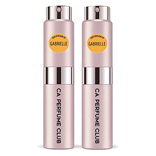CA Perfume Impression of Gabrielle For Women Eau de Parfum Spray Refillable Bottle 0.27 Fl Oz-X2