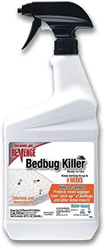 Revenge Bedbug Killer, 32 oz Ready-to-Use Spray, Long Lasting Odorless Insecticide Formula, Kills on Contact