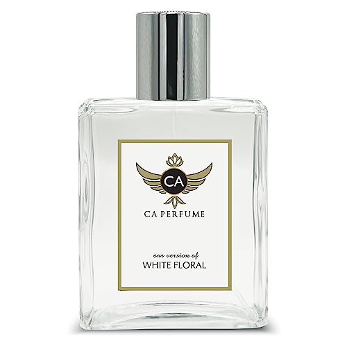 CA Perfume Impression of White Floral For Women & Men Replica Fragrance Dupes Eau de Parfum Spray Bottle 3.4 Fl Oz/100ml-X1