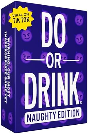 Do or Drink Naughty Edition - The Adult Drinking Game for Spicy Situations - Fun Party Games for Adults with 250 Cards - Great for Game Night, Pre Games, After Parties, and More