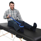 Sammons Preston Leg Lifter Strap, 41" Rigid Leg Strap with Webbed Loops for Hand & Foot, Easy to Use Leg Lift Assist & Riser for Getting In & Out of Beds, Cars, Wheelchairs