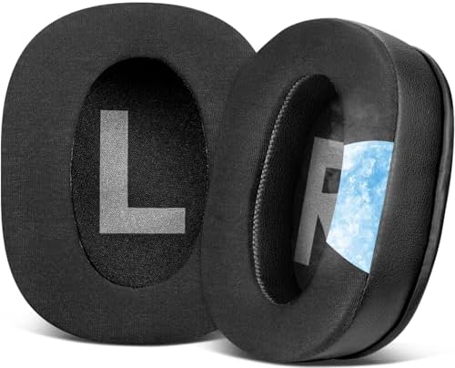 SOULWIT Cooling Gel Earpads Cushions Replacement for Logitech G Pro, G Pro X, G Prox 2, G Pro X SE Headphones, Ear Pads with Noise Isolation Foam, Added Thickness - Black