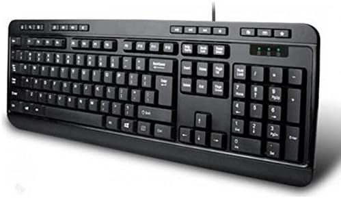 Desktop Multimedia USB Black Keyboard - AKB-132UB