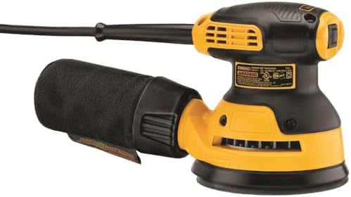 DEWALT Orbital Sander Kit, 5 inch, 3 amp, Corded, 12,000 OPM (DWE6421K)