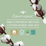 Organyc - 100% Certified Organic Cotton Tampons - No Applicator, Free from Chlorine, Perfumes, Rayon, and Chemicals 192 Count, Regular Flow (Pack of 12)