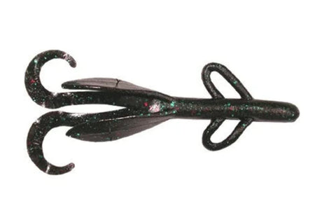 Zoom Bait Brush Hog Bait-Pack of 8 (Black Emerald, 6-Inch)