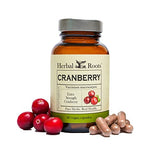 Herbal Roots Extra Strength Cranberry Pills for Women & Men with Organic Nettle | Urinary Tract Health | 60 Vegan Capsules
