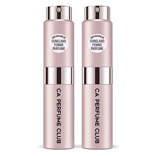 CA Perfume Impression of Christian D. Duneland Femme Parfume For Women Replica Version Fragrance Dupes Concentrated Long Lasting Eau de Parfum Spray Refillable Atomizer Bottle 0.27 Fl Oz-X2