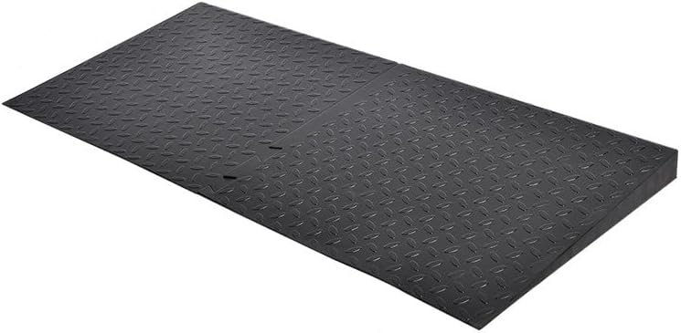 1.2" Rise Rubber Threshold Ramp for Doorways,Non-Slip Surface for Wheelchair Scooter Stroller,1500 LBS Capacity,Cuttable and Adjustable Size