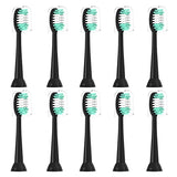 Everystep Replacement Toothbrush Heads Compatible with AquaSonic Black Series 10 Pack for Electric Toothbrush Black