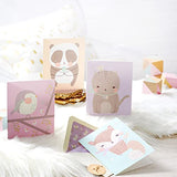 Papyrus Blank Cards with Envelopes, Playful Critters (20-Count)