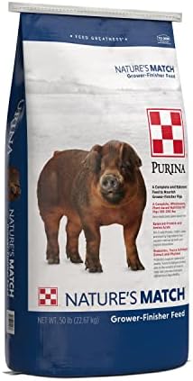 Purina | Nature's Match Grower-Finisher Pig Feed | 50 Pound (50 LB) Bag