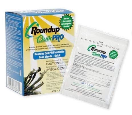 Roundup QuikPro 73.3% Glyphosate Weed and Root Killer Five 1.5 oz Packets