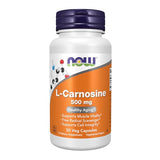 NOW Foods Supplements, L-Carnosine (Beta-Alanyl-L-Histidine) 500 mg, Healthy Aging, 50 Veg Capsules