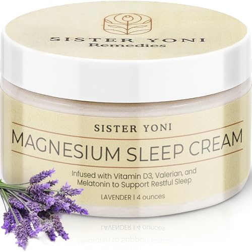 Magnesium Bedtime Butter with Lavender, Valerian Root, Vitamin D3 & Melatonin - Calming Natural Topical Magnesium Lotion - Handcrafted in Small Batches in the USA