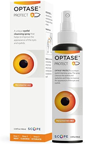 Optase Protect Eyelid Cleansing Spray - Hypochlorous Acid Spray for Daily Protection - pH Neutral, Suitable for All Ages - Hypochlorous Acid Eyelid Cleanser - 100 ml