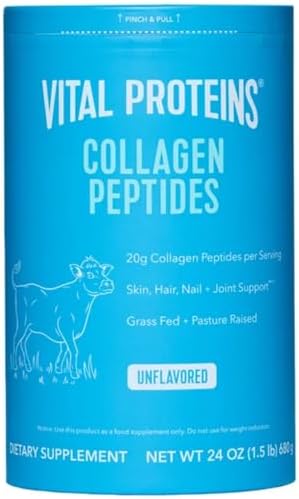 Vital Proteins Natural Whole Nutrition Collagen Peptides - Pasture Raised, Grass Fed, Paleo Friendly, Gluten Free, Single Ingredient - 24 Ounce