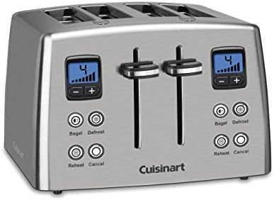 Cuisinart CPT-435 Countdown 4-Slice Stainless Steel Toaster (Renewed)