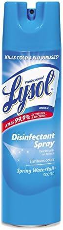 Lysol Disinfectant Spray, Spring Waterfall, 19-Ounce (Pack of 12)