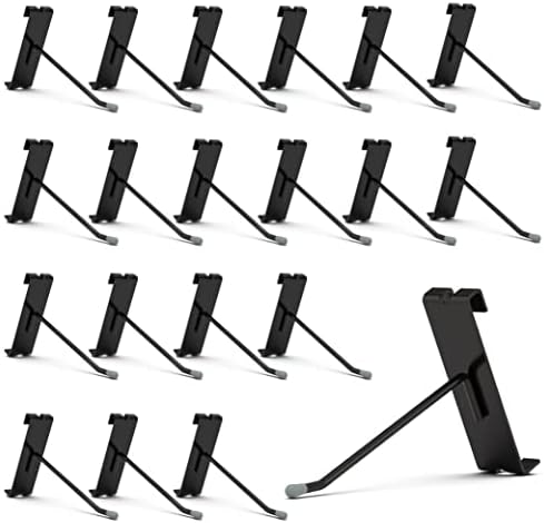HUHOLE Gridwall Hooks 4 Inch, 50PC Display Hooks for Grid Wall, Hooks for Grid Wall Panel, Black