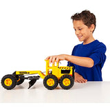 Tonka Steel Classics, Road Grader – Made With Real Steel and Sturdy Plastic, Grader Tractor Toy, Yellow Friction Powered, Boys and Girls Ages 3+, Construction Truck, Toddlers, Birthday Gift, Christmas