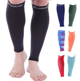 Doc Miller Premium Calf Compression Sleeve 1 Pair 20-30mmHg Graduated Support for Sports Running Circulation Recovery Shin Splints Varicose Veins (Black, Large)