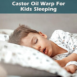 2 Pcs Castor Oil Pack Wrap for Kids, Castor Oil Pack Organic Cotton, Castor Oil Compress with Adjustable Elastic Strap Machine Washable Anti Oil Leak