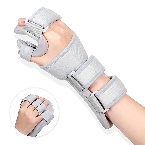 Fanwer Resting Hand Splint - Hand Brace for Stroke Patients, for Straightening Fingers-for Carpel Tunnel, Stroke Recovery, Arthritis, Tendinitis