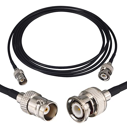6ft BNC Extension Cable Male to Female SDI Cable RG174 50 Ohm for Scanner Wireless Microphone System Receiver Broadcast Video and Camera Ham Radio