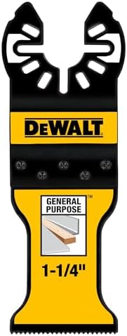 DEWALT 1-1/4 In, Titanium Oscillating Tool Blade For Wood with Nails, 3 Pack, (DWA4203-3)