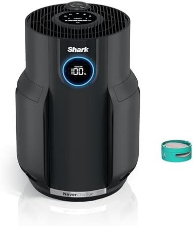 Shark Air Purifiers for Home Large Room with NeverChange Air Filter, 5 Year HEPA Filter, Covers 650 Sq. ft, Odor Neutralizer and Clean Sense Technology, Removes 99.98% of Dust & Allergens, HP152 (Renewed)