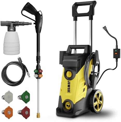Electric Pressure Washer, 4500 PSI 2.8 GPM Power Washer with 4 Quick Connect Nozzles, Hoses, Foam Cannon, High Pressure Cleaning Machine for Cars/Driveways/Patios Cleaning