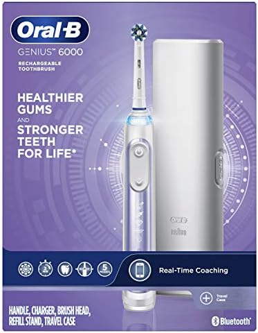 Oral-B Genius 6000 Electric Toothbrush, Orchid Purple