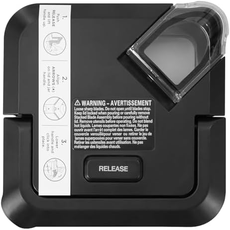 Blender Lid Replacement for Ninja 72 OZ Pitcher, Locking Lid Compatible with BL610 BN750 CO610B BN751 DB751A BN801 CT610, Ninja New Model Blender Replacement Parts