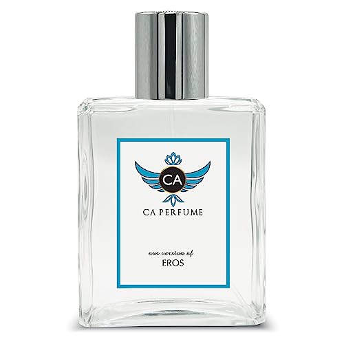CA Perfume Impression of Eros For Men Replica Fragrance Dupes Eau de Parfum Spray Bottle 3.4 Fl Oz/100ml-X1
