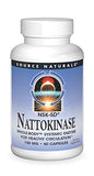 Source Naturals Nattokinase 100mg, Systemic Enzyme for Healthy Circulation - 60 Capsules
