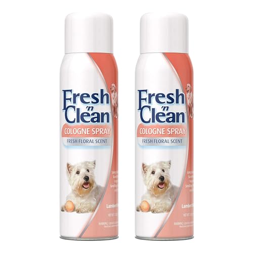 PetAg Fresh ’n Clean Cologne Spray - Floral Scent - 12 oz - Controls Odor & Keeps Dogs Smelling Fresh