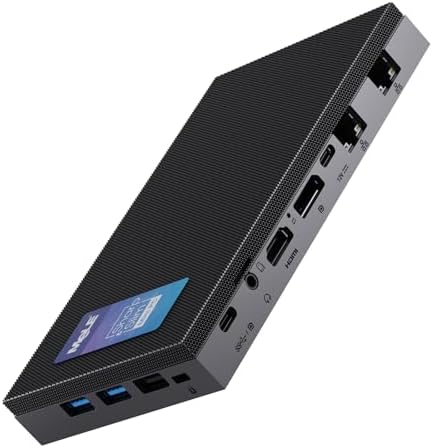 MeLE QuieterDL Fanless Mini PC 2.5Gb Dual LAN Alder Lake N100(up to 3.4GHz) 4GB DDR4 128GB ROM Windows 11 Home Micro PC Small Form Factor PC USB-C HDMI2.0+DP1.4 Triple Display Desktop Computers