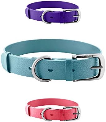 Tuff Pupper Classic Heavy Duty Dog Collar | 10x Stronger Than Leather | 100% Waterproof & Odor Proof Dog Collar | Tough Rust-Proof All Metal Hardware Medium (15-19" Neck)