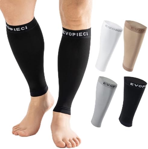 20-30mmHg 1 Pair Calf Compression Sleeve Men and Women Wide Brace for Leg Support Shin Splint Pain Relief